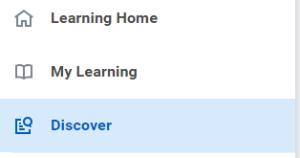Discover Button on ICG Trainings Page in WorkDay